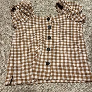 Madewell gingham top